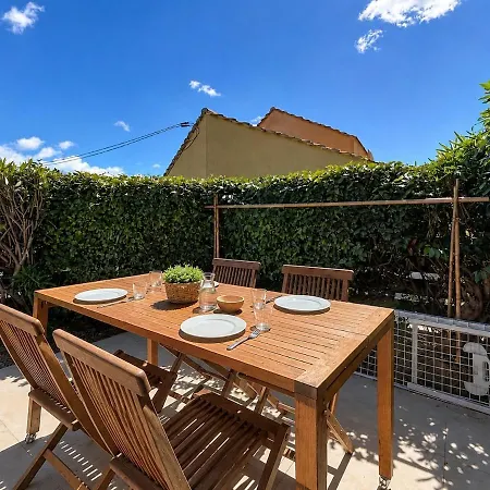 Le Petit Boheme - Maison De Vacance - Climatisation - Wifi - Piscine Apartamento Narbonne-Plage